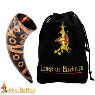 Corne avec porte corne pour porter à la ceinture