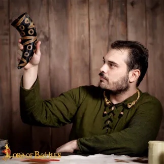 Corne avec porte corne pour porter à la ceinture