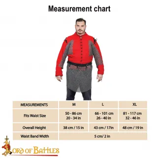 jupe de maille de 9mm. Maille abouter.