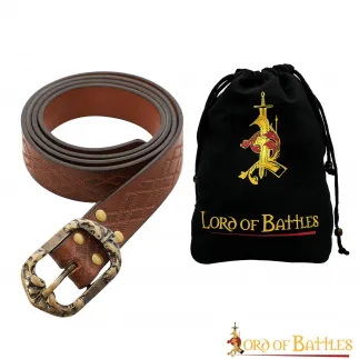 Ceinture en cuir véritable fabriquée à la main Fantasy Ranger