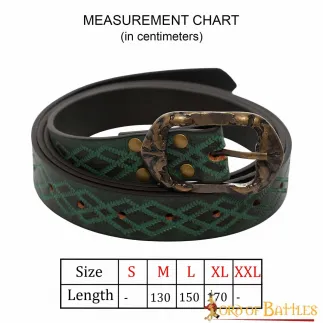 Ceinture en cuir véritable fabriquée à la main Fantasy Ranger