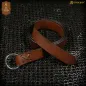Ceinture  en cuir , idéale pour les jeux de rôle grandeur nature,  médiévale, marron