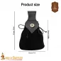 Pochette de ceinture médiévale en cuir avec fermeture à bouton en corne véritable