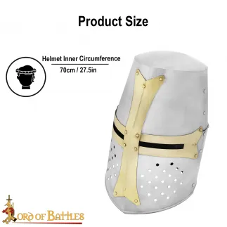 casque grand heaume de chevalier