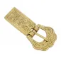 Boucle de ceinture celtique en laiton massif, accessoire en cuir