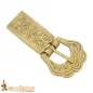 Boucle de ceinture celtique en laiton massif, accessoire en cuir