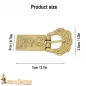 Boucle de ceinture celtique en laiton massif, accessoire en cuir