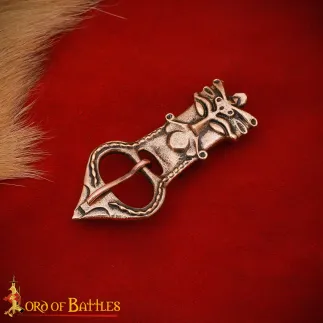 Boucle de ceinture celtique en bronze massif – Fonte à la cire perdue