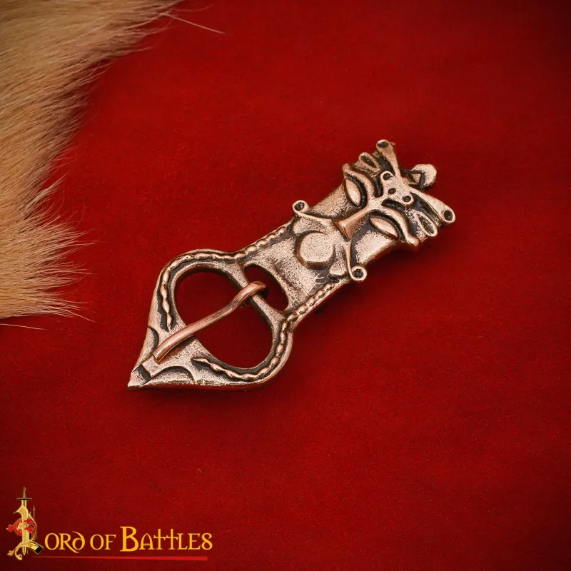 Boucle de ceinture celtique en bronze massif – Fonte à la cire perdue