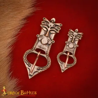 Boucle de ceinture celtique en bronze massif – Fonte à la cire perdue