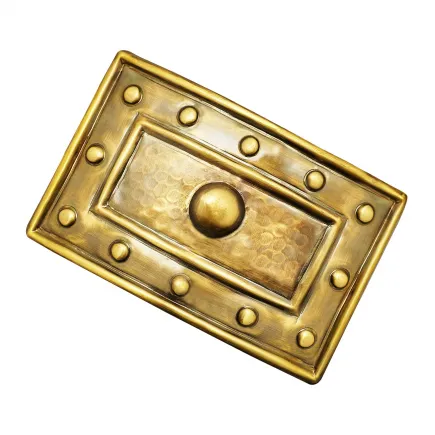 Ornement de ceinture en laiton antique