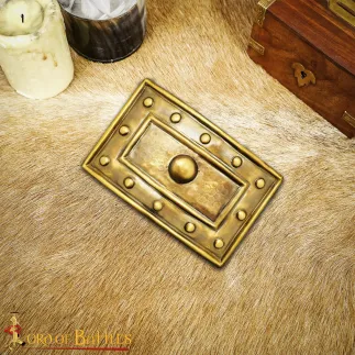 Ornement de ceinture en laiton antique