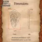 Extrémité de ceinture Viking Haithabu en laiton massif antique