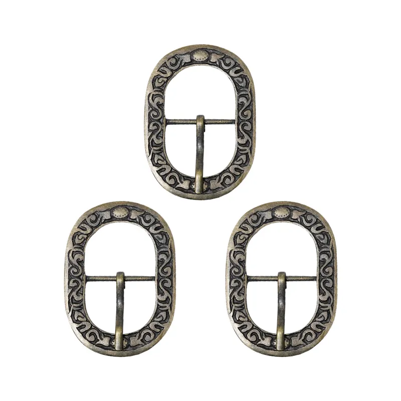 Boucle de ceinture florales en laiton antique. 3Pcs Boucle de ceinture florales en laiton antique. 3Pcs