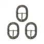 Boucle de ceinture florales en laiton antique. 3Pcs Boucle de ceinture florales en laiton antique. 3Pcs