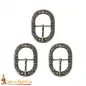 Boucle de ceinture florales en laiton antique. 3Pcs Boucle de ceinture florales en laiton antique. 3Pcs