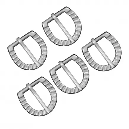 Lot de 5 boucles en acier rustiques style médiéval fantastique