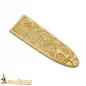 Embout de ceinture médiéval en laiton massif pur avec motif de nœud celtique