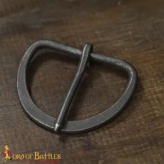 Lot de 5 boucles de ceinture en fer forgé à la main