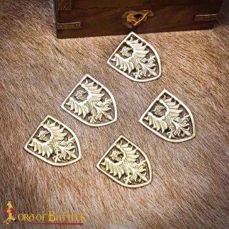 Déco de ceinture ensemble de 5 pcs laiton