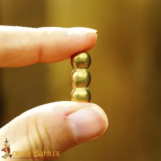 Ensemble de 5 supports en cuir et laiton massif pur Ellipses, accessoire fonctionnel