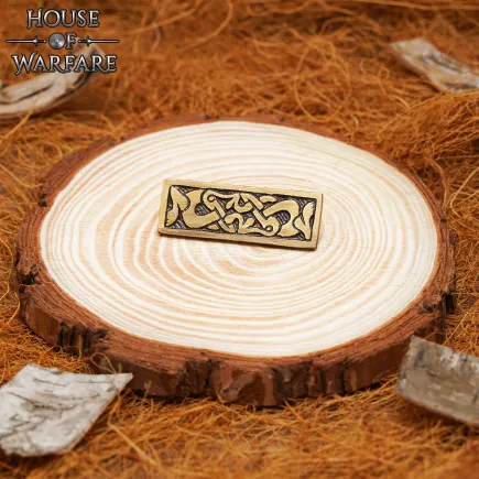 Plaque de montage en laiton viking – Décoration de ceinture nordique finition antique