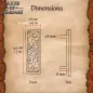 Plaque de montage en laiton viking – Décoration de ceinture nordique finition antique