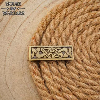 Plaque de montage en laiton viking – Décoration de ceinture nordique finition antique