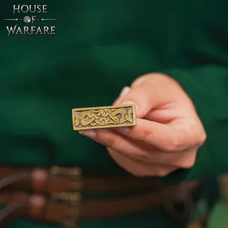 Plaque de montage en laiton viking – Décoration de ceinture nordique finition antique
