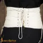 Ceinture médiévale en coton matelassé avec lacets