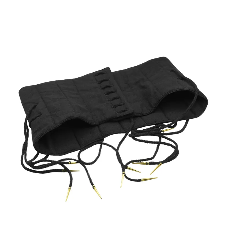 Ceinture médiévale en coton matelassé avec lacets