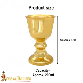 Coupe de cérémonie médiévale Petite coupe à vin