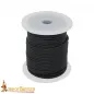 Cordon rond en cuir véritable de 2,6 mm