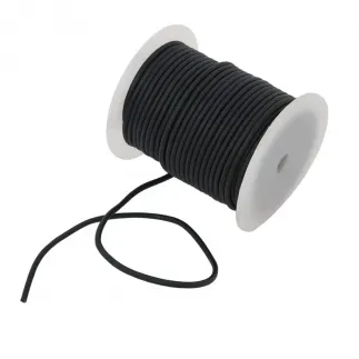 Cordon rond en cuir véritable de 2,6 mm