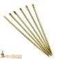 aiguilles médiévales en laiton pur, lot de 6