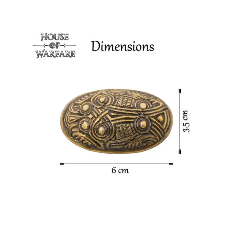 Broche en laiton massif Viking Hedeby Broche en laiton massif Viking Hedeby