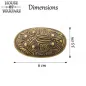Broche en laiton massif Viking Hedeby Broche en laiton massif Viking Hedeby