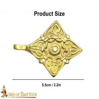 Fermoir de caftan ou de cape historique viking/russe de Gulbische