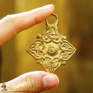 Fermoir de caftan ou de cape historique viking/russe de Gulbische