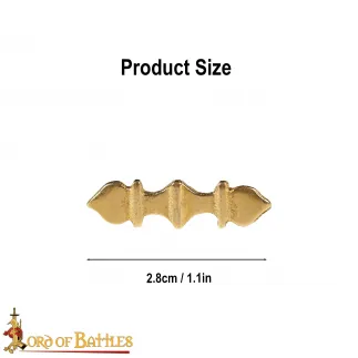 Ensemble de 5 supports de ceinture Elite en laiton massif pur, accessoire fonctionnel