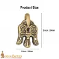 Lot de 2 crochets vikings en laiton antique, motif corbeau Lot de 2 crochets vikings en laiton antique, motif corbeau