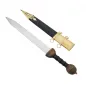 Grande épée romaine traditionnelle forgée à la main en acier avec fourreau Fabriquée en acier doux