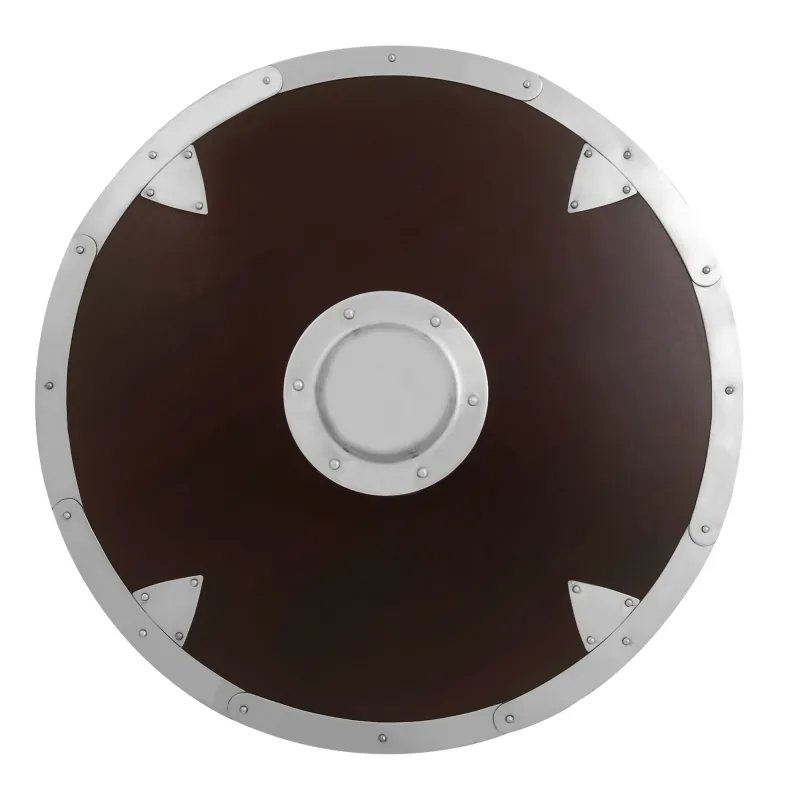 Bouclier de combat viking en bois fonctionnel pour reconstitution historique Bouclier de combat viking en bois fonctionnel pour reconstitution historique