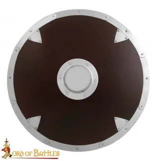 Bouclier de combat viking en bois fonctionnel pour reconstitution historique