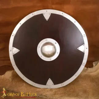 Bouclier de combat viking en bois fonctionnel pour reconstitution historique
