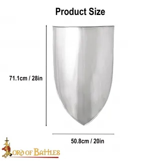 Bouclier  médiéval en acier , calibre 1.4mm