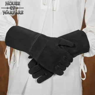 Gants en cuir suédé véritable