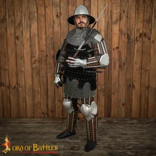 Jambe armure pour brigandine