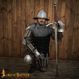 Jambe armure pour brigandine