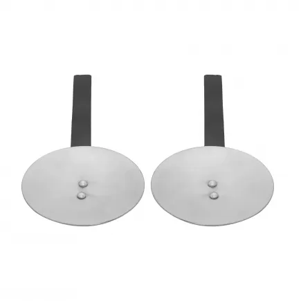 Rondelles de protection en acier avec lanières en cuir